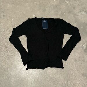 black sweater